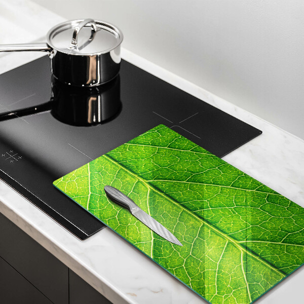 Induction hob protector Leaf lines nature