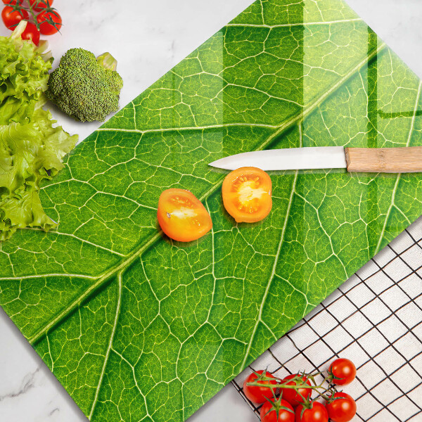 Induction hob protector Leaf lines nature