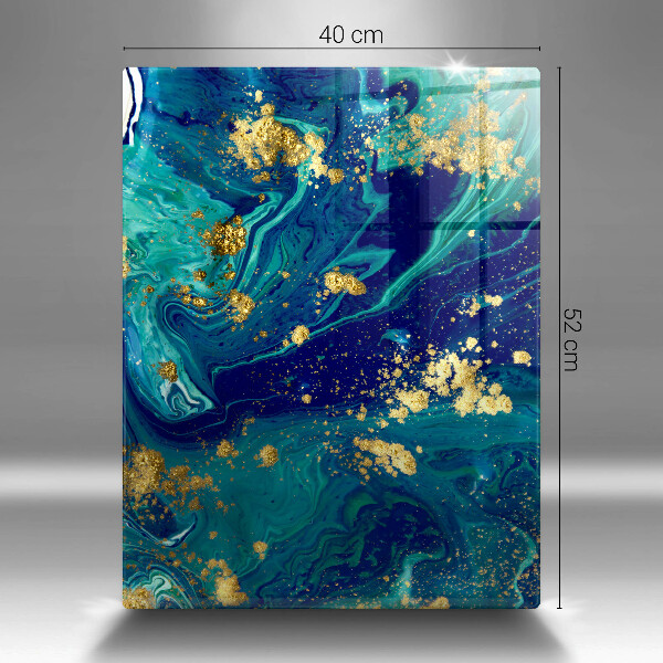 Induction hob protector Abstraction with gold