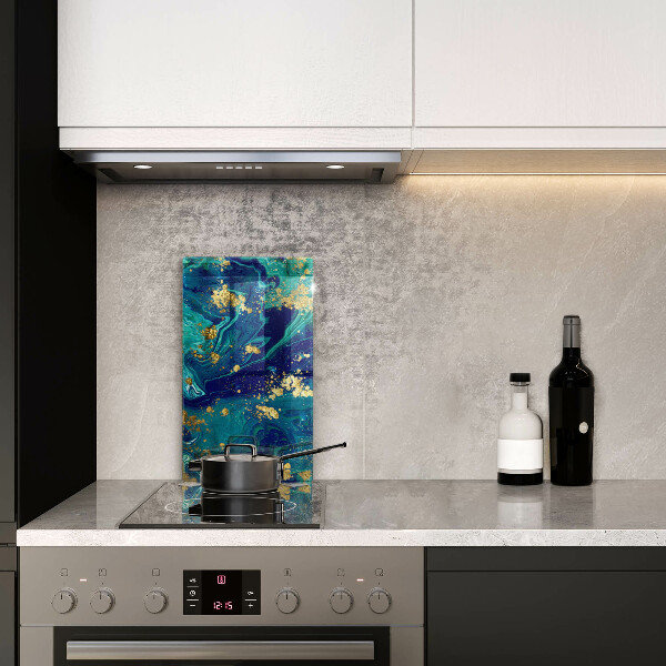 Induction hob protector Abstraction with gold