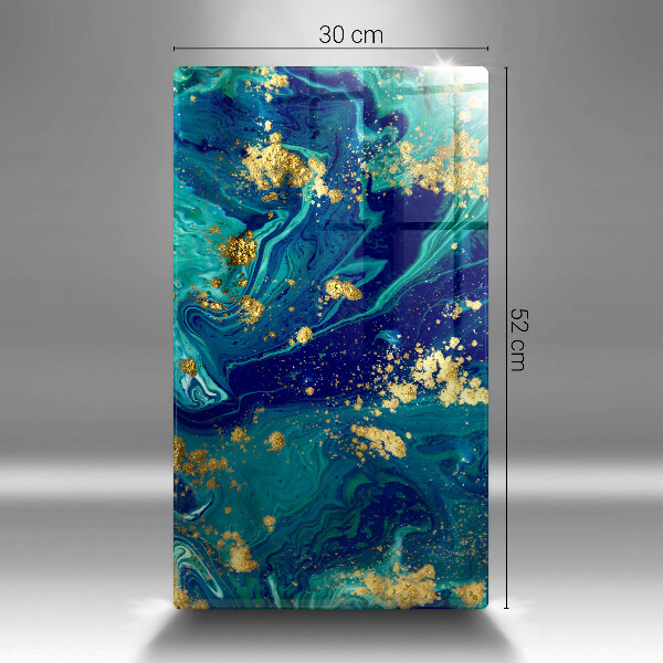 Induction hob protector Abstraction with gold