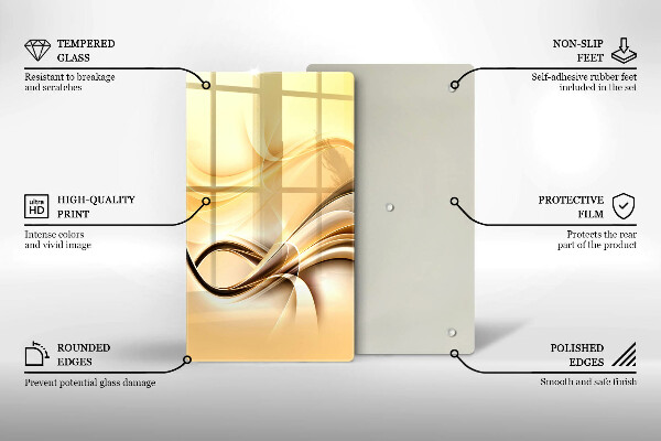 Induction hob protector Abstraction of smoke