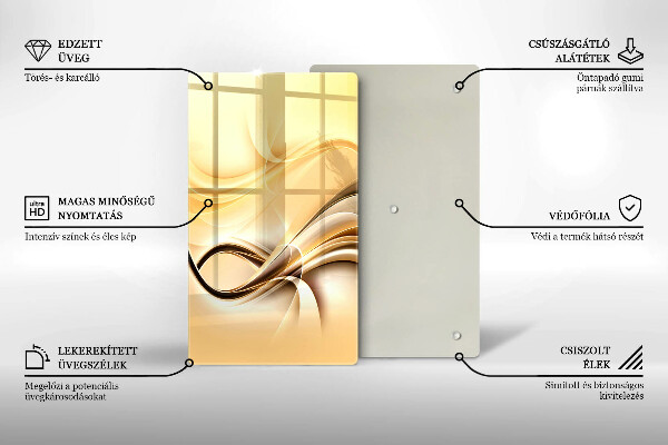 Induction hob protector Abstraction of smoke