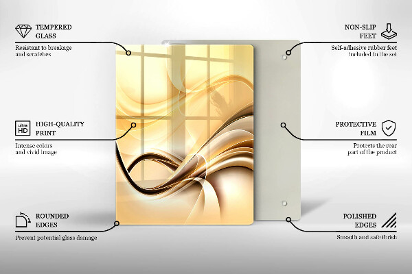 Induction hob protector Abstraction of smoke