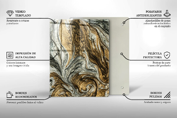 Induction hob protector Rich abstraction