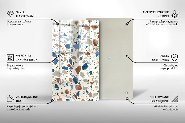 Induction hob protector Decorative stone stone