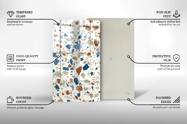 Induction hob protector Decorative stone stone