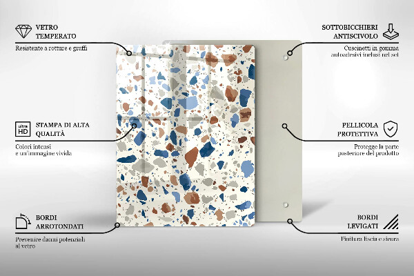 Induction hob protector Decorative stone stone