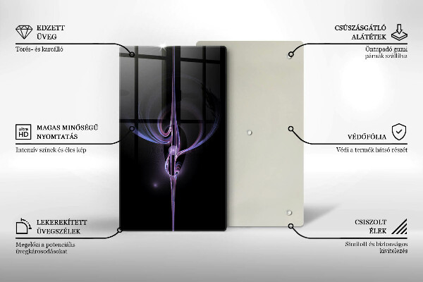 Induction hob protector Modern abstraction