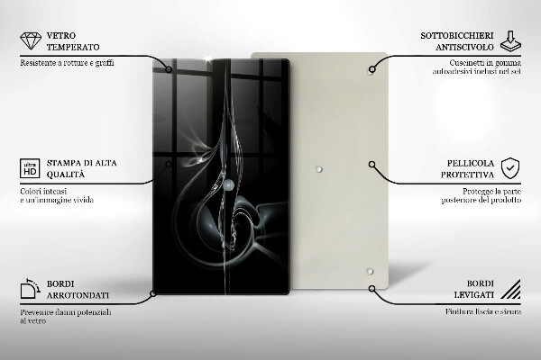 Induction hob protector Modern abstraction