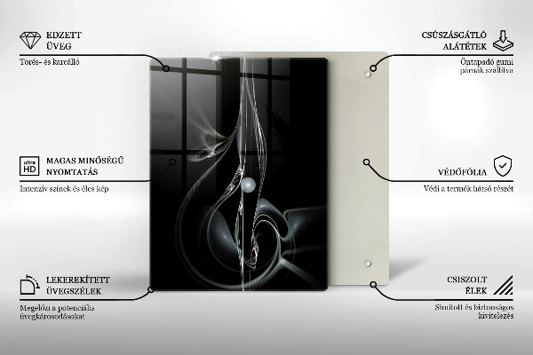 Induction hob protector Modern abstraction