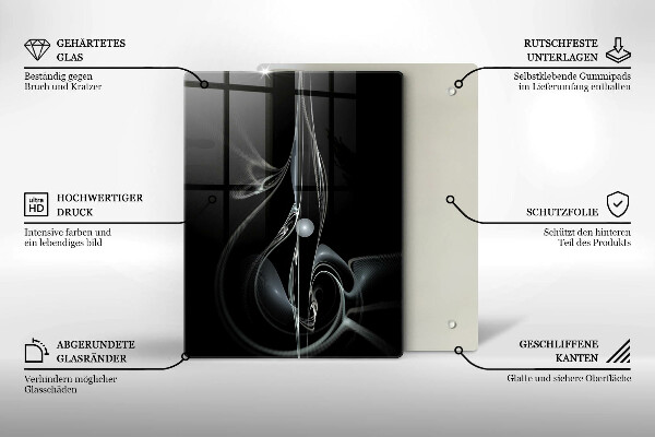 Induction hob protector Modern abstraction