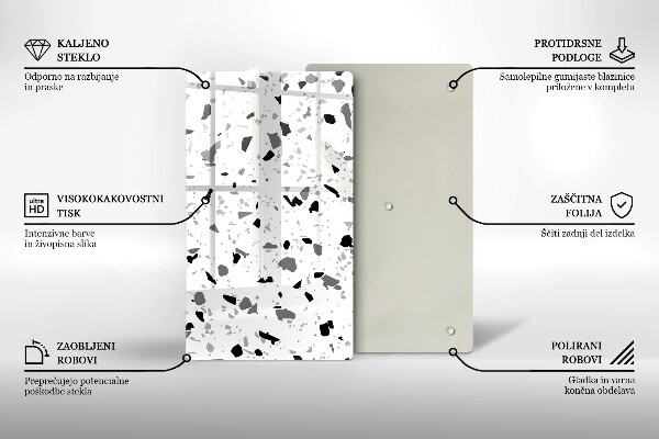 Induction hob protector Decorative stone gres