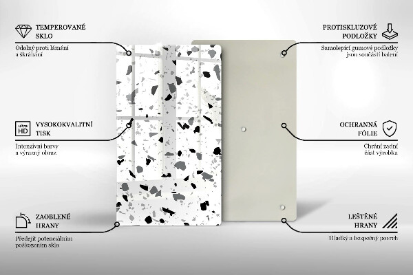 Induction hob protector Decorative stone gres