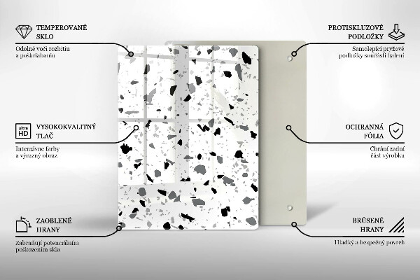 Induction hob protector Decorative stone gres