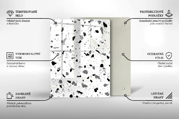 Induction hob protector Decorative stone gres