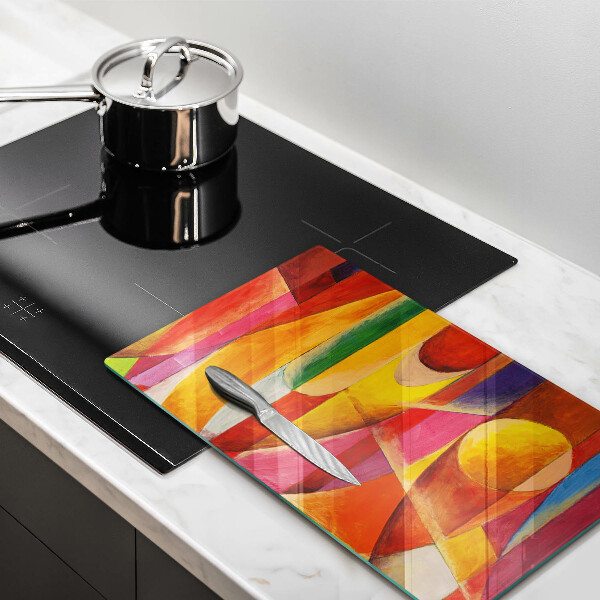 Induction hob protector Colorful abstraction