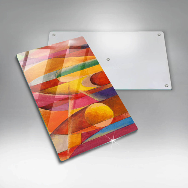 Induction hob protector Colorful abstraction