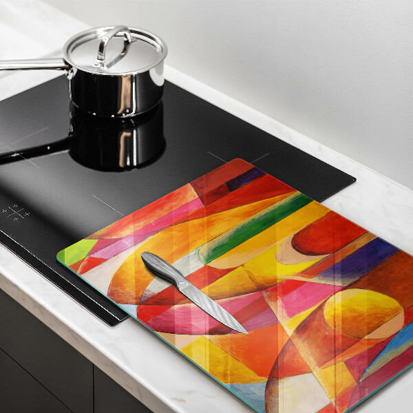 Induction hob protector Colorful abstraction
