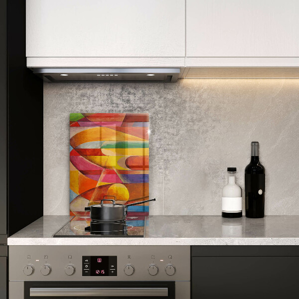 Induction hob protector Colorful abstraction