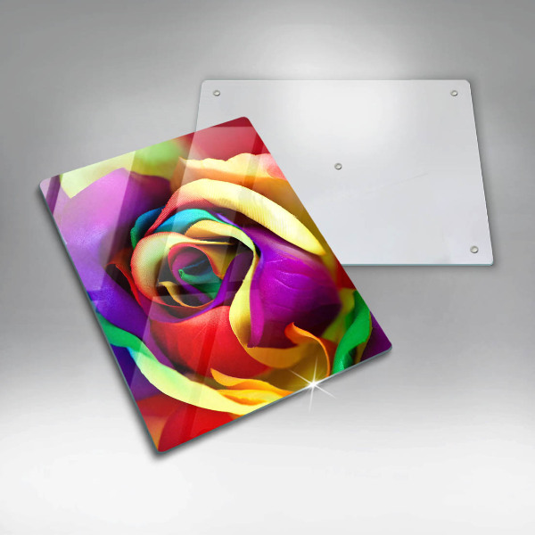 Induction hob protector Colorful rose petals