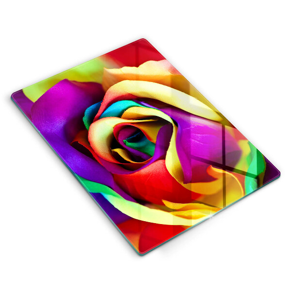 Induction hob protector Colorful rose petals
