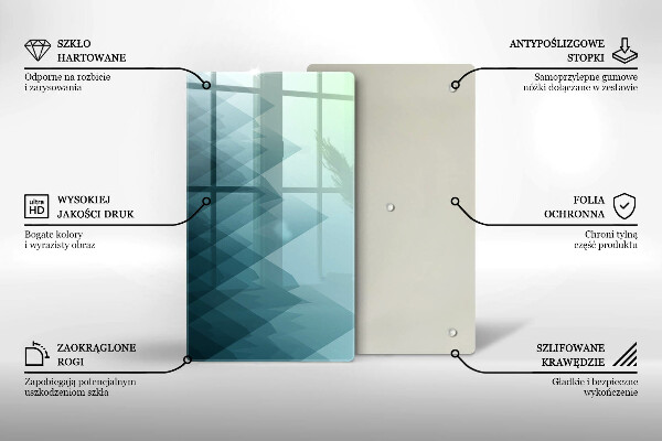 Induction hob protector Abstract mountains