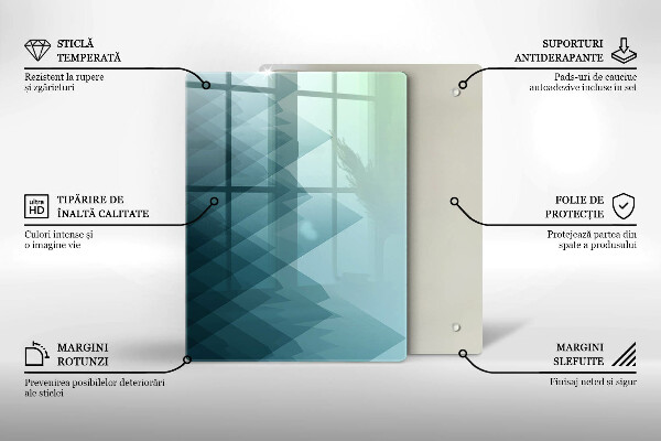 Induction hob protector Abstract mountains