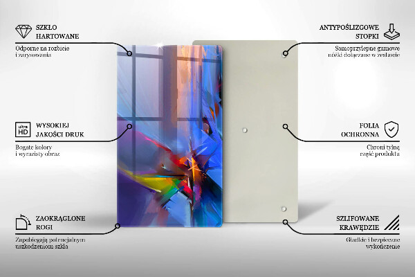 Induction hob protector Painted abstraction