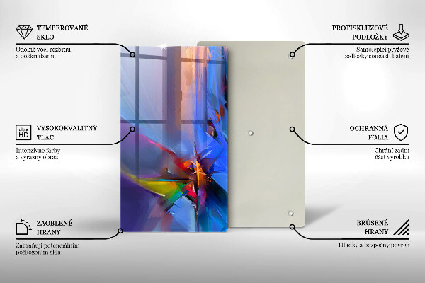 Induction hob protector Painted abstraction