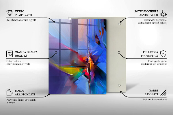 Induction hob protector Painted abstraction