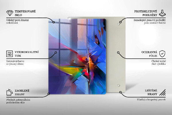 Induction hob protector Painted abstraction