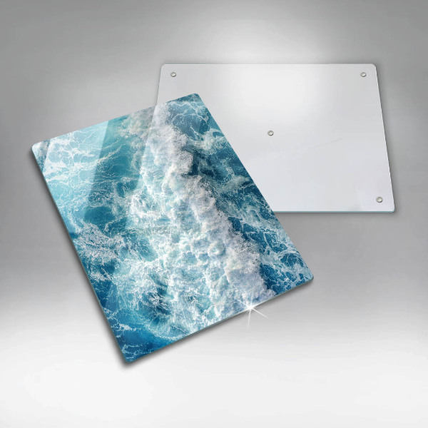 Induction hob protector Water sea waves