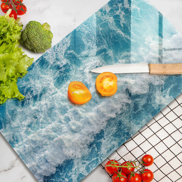 Induction hob protector Water sea waves