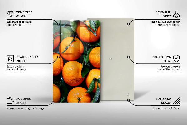 Induction hob protector Fruit oranges
