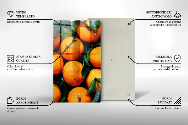 Induction hob protector Fruit oranges