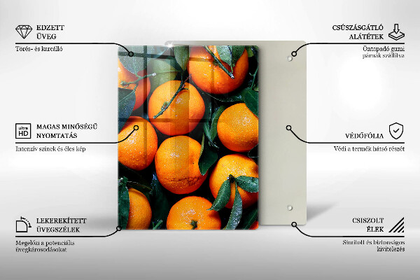 Induction hob protector Fruit oranges