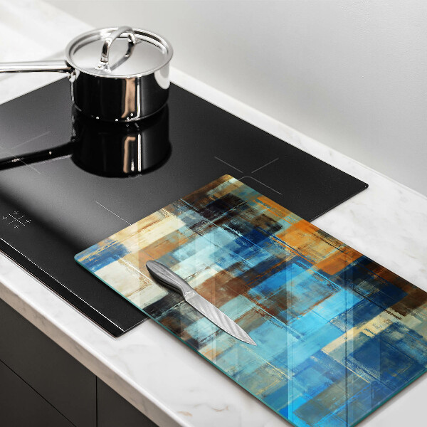 Induction hob protector Painted background