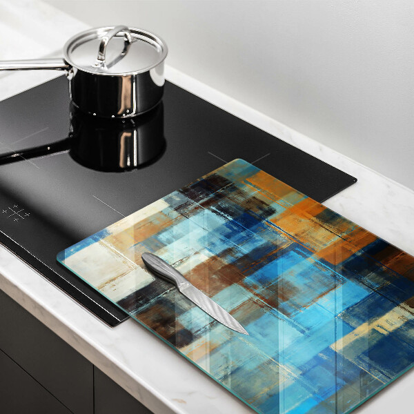 Induction hob protector Painted background