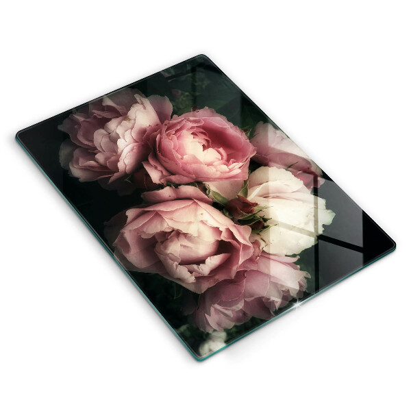 Kitchen countertop cover Peony flowers