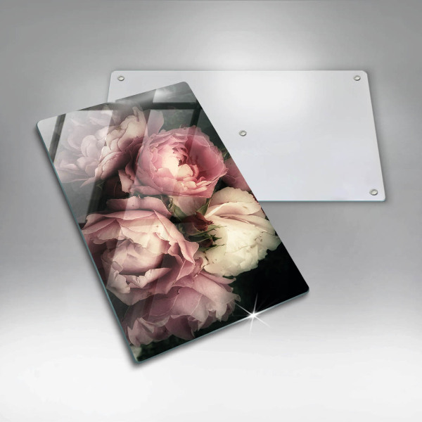 Kitchen countertop cover Peony flowers