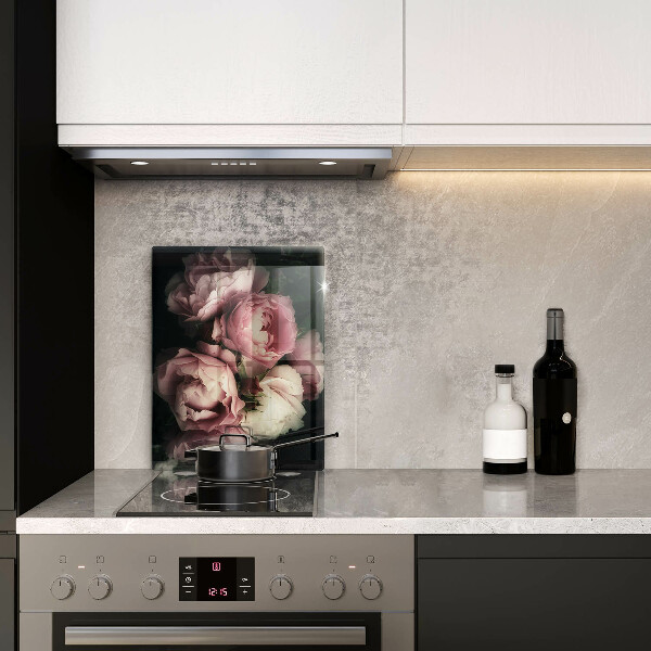 Kitchen countertop cover Peony flowers