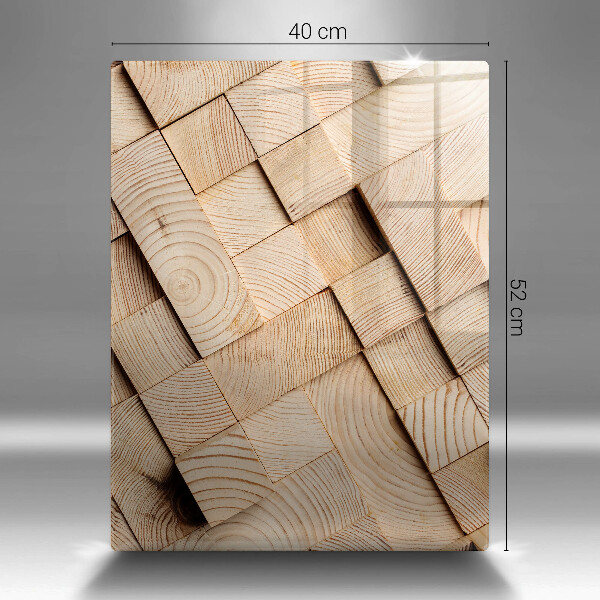 Kitchen countertop cover Wooden squares