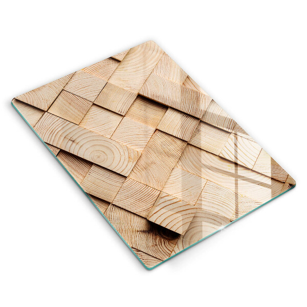 Kitchen countertop cover Wooden squares