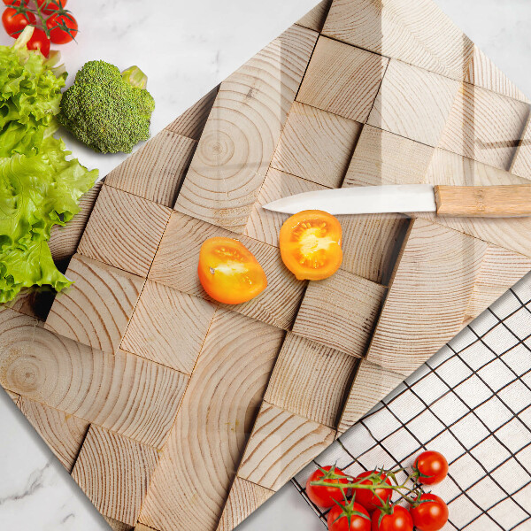 Kitchen countertop cover Wooden squares