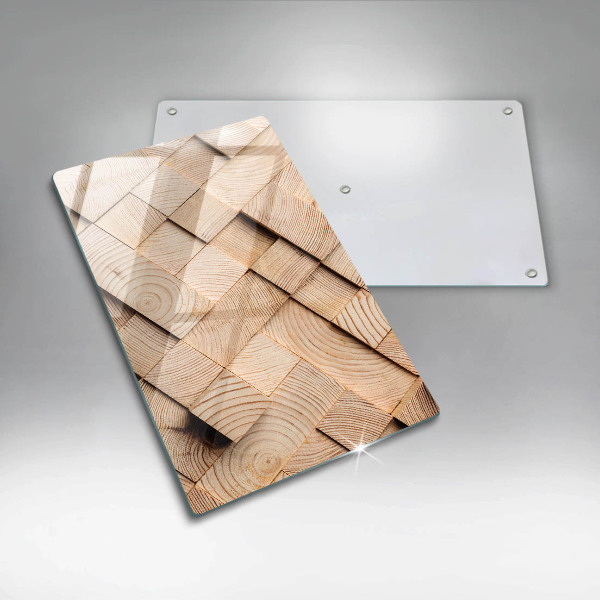 Kitchen countertop cover Wooden squares