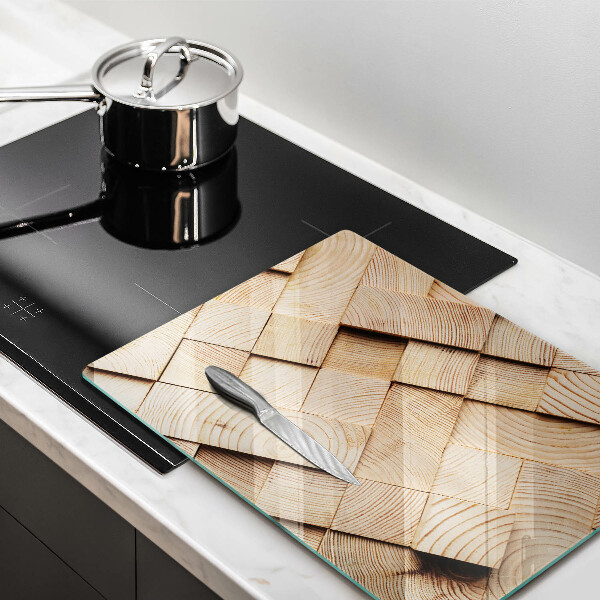 Kitchen countertop cover Wooden squares