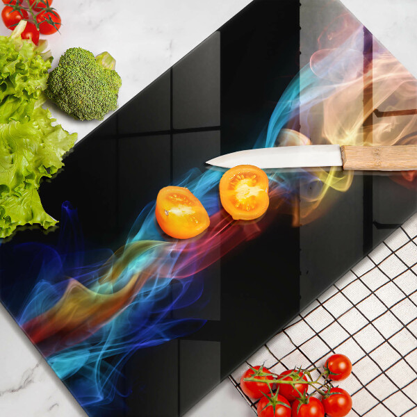 Induction hob protector Colorful smoke