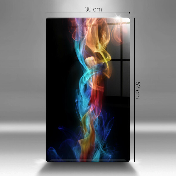 Induction hob protector Colorful smoke