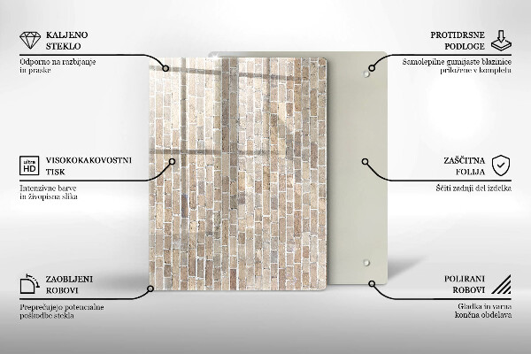 Kitchen countertop cover Wall bright bricks